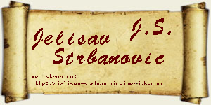 Jelisav Štrbanović vizit kartica